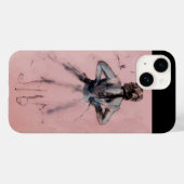 ダンスの学校，バレリーナのバレエダンサーのピンク Case-Mate iPhoneケース (裏面 (横))