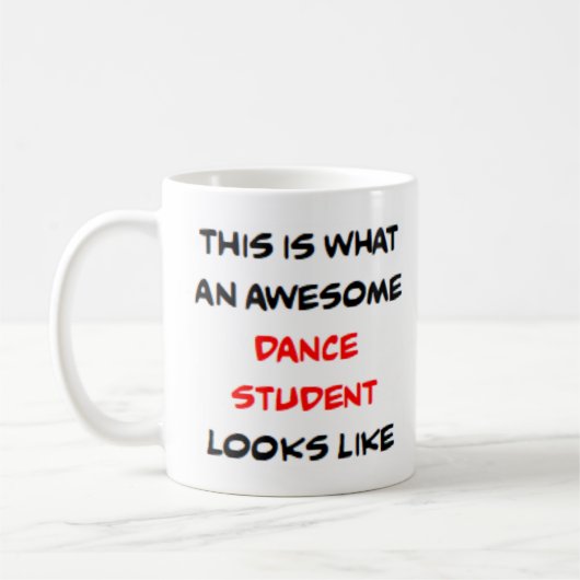 ダンスの学生素晴らし、 コーヒーマグカップ (左)