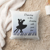 ダンスの引用文の枕 クッション (ブランケット)