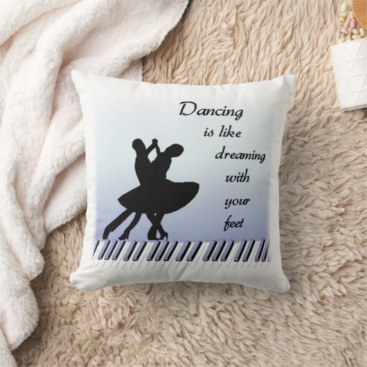 ダンスの引用文の枕 クッション (ブランケット)