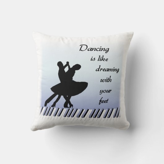 ダンスの引用文の枕 クッション (裏面)