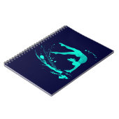 ダンスの応援の体操のノートジャーナル ノートブック (左側)