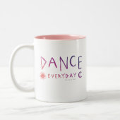 ダンスの毎日の引用文のバレエの*Sunset Ombre* ツートーンマグカップ (左)
