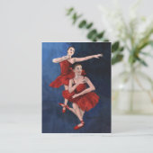 ダンスの演奏会の招待状 インビテーションポストカード (スタンド正面)