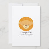 ダンスの演奏会の招待状 招待状 (裏面)