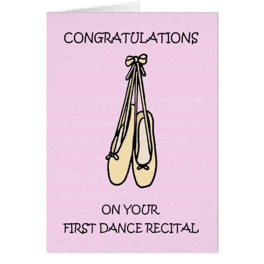 ダンスの発表会おめでとう (正面)