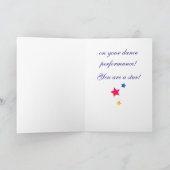 ダンスの発表会おめでとう カード (内部)