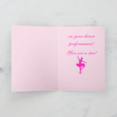 ダンスの発表会おめでとう カード (内部)