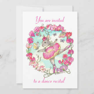 ダンスの発表会の招待 招待状