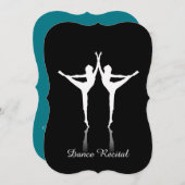 ダンスの発表会 招待状 (正面/裏面)