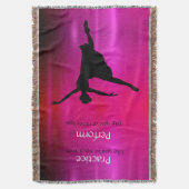 ダンスの練習と演奏メタリックブランケット スローブランケット (正面縦)