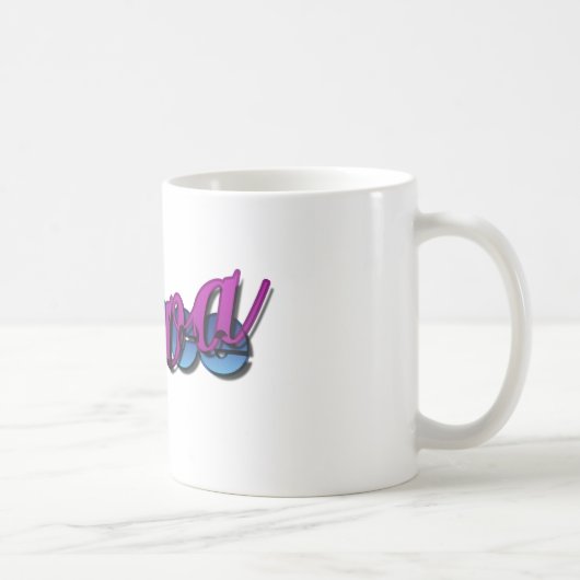 ダンスの花型女性歌手 コーヒーマグカップ (右)