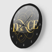 ダンスの華麗さ ラージ壁時計 (傾斜)