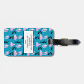 ダンスの衣装とバレリーナを着たバレエパターン ラゲッジタグ (裏面横)