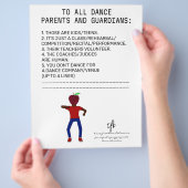 ダンスの親リマインダーアップル白 チラシ (手)
