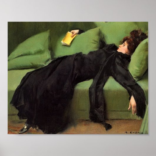 ダンスの陶芸のティルの後の退廃的な若い女性 ポスター (正面)