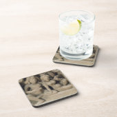 ダンスのperformanを楽しんでいる恋人の石造りに切り分けること コースター (右側)