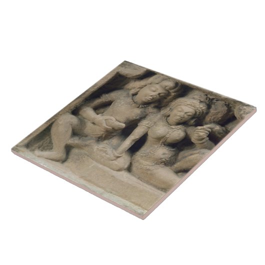 ダンスのperformanを楽しんでいる恋人の石造りに切り分けること タイル (側面)