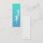 ダンスはしおりか名刺をスクロールします スキニー名刺 (正面/裏面)