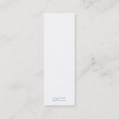 ダンスはしおりか名刺をスクロールします スキニー名刺 (裏面)