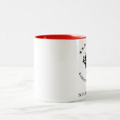 ダンスはコーヒー・マグの寸法を測ります ツートーンマグカップ (中央)