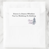 ダンスはダンスロールタステッカー 長方形シール (バッグ)