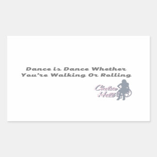 ダンスはダンスロールタステッカー 長方形シール