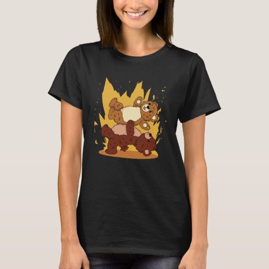 ダンスはパーティーベア Tシャツ (正面)
