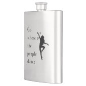 ダンスは人々が踊る所へ行く フラスク (左)