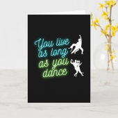 ダンスは人生だ カード (黄色い花)