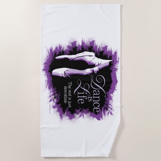 ダンスは人生だ ビーチタオル (正面)