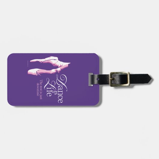 ダンスは人生だ ラゲッジタグ (正面横)