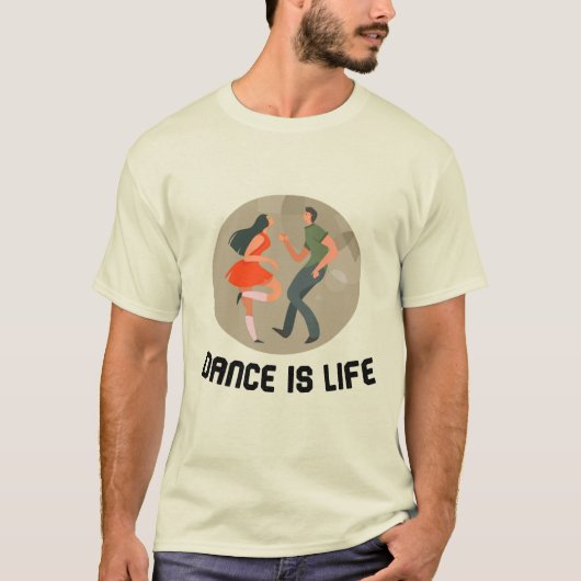 ダンスは人生だ Tシャツ (正面)