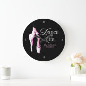 ダンスは人生の大きな時計 ラージ壁時計 (ホーム)