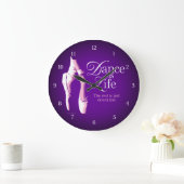 ダンスは人生 ラージ壁時計 (ホーム)