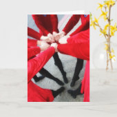 ダンスは友情カード カード (黄色い花)