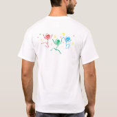 ダンスは自由に楽しく踊ろう スケルトンTシャツ Tシャツ (裏面)