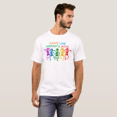ダンスは自由に楽しく踊ろう スケルトンTシャツ Tシャツ (正面フル)