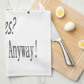 ダンスは見ているだれも好みます キッチンタオル (四つ折り)