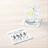 ダンスは見ているだれも好みます スクエアペーパーコースター (インサイチュ)