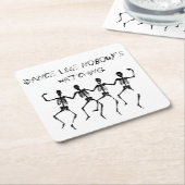 ダンスは見ているだれも好みます スクエアペーパーコースター (アングル)