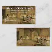 ダンスまたはバレエの名刺 名刺 (正面/裏面)