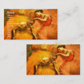 ダンスまたはバレエの名刺 名刺 (正面/裏面)