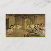 ダンスまたはバレエの名刺 名刺 (裏面)