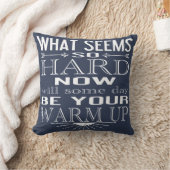 ダンスやる気を起こさせるフィットネス引用文あなたの色を選択 クッション (ブランケット)