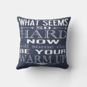 ダンスやる気を起こさせるフィットネス引用文あなたの色を選択 クッション (裏面)