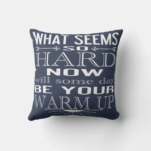 ダンスやる気を起こさせるフィットネス引用文あなたの色を選択 クッション (裏面)