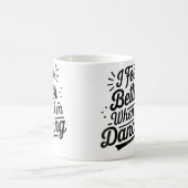 ダンスをしていると気分が晴れる Dancing Love Line コーヒーマグカップ (中央)
