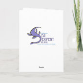 ダンスをする誕生日ケーキの上のクマ カード (裏面)