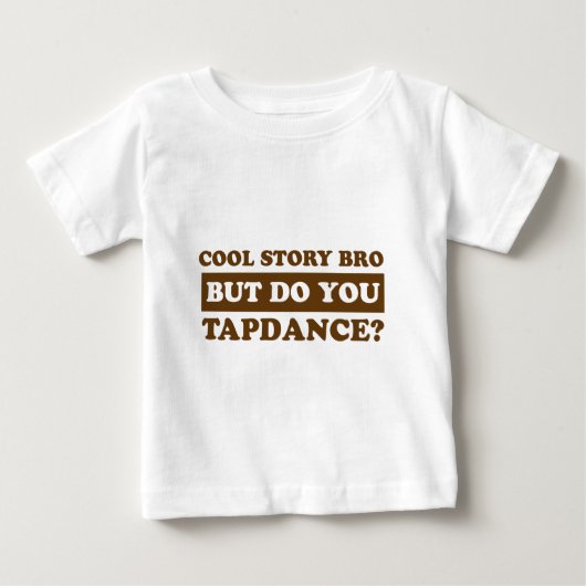 ダンスをタップダンスして下さい ベビーTシャツ (正面)